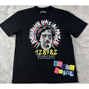 Rebel Minds T-shirt XL Pablo Escobar "Everyone Has a Price" Raised Patch Graphic